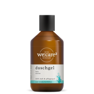 veganes und ökologisch abbaubares duschgel von we:care²