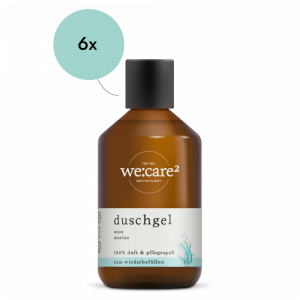 B2B we:care² befüllte flasche mit duschgel im Duft von Aqua Marine